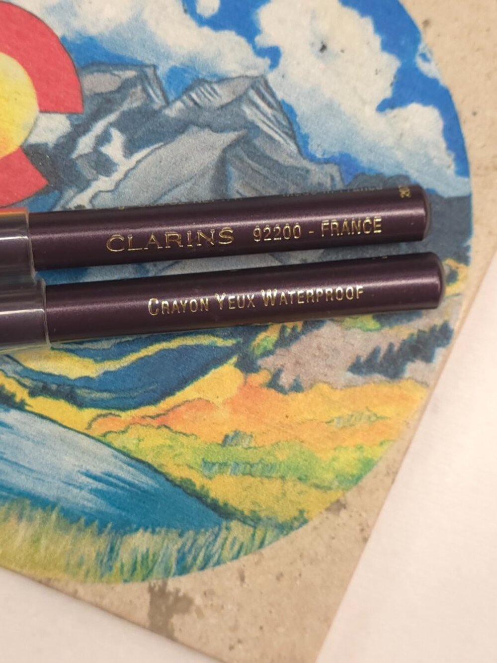 2pc Clarins Mini Crayon Yeux Waterproof Eyeliner - 04 Violet - Picture 4 of 5